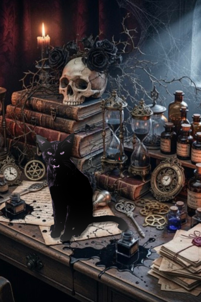 Victorian apothecary scene